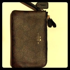 Brand New COACH Signature Double Zip Wristlet